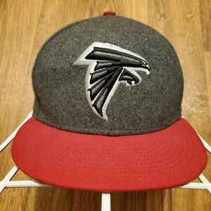 Atlanta Falcons Hat Adult‎ M/L Snapback Heathered Gray New Era 9Fifty